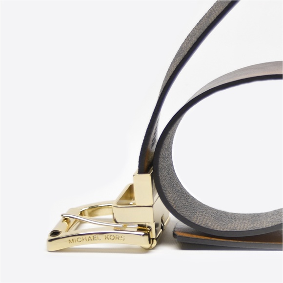 MICHAEL Michael Kors Synthetic Leather Monogram Belt - Picture 8 of 9